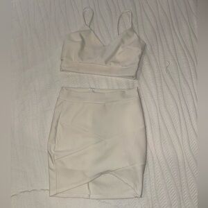 Lucy in the Sky Cream Mini Skirt Set